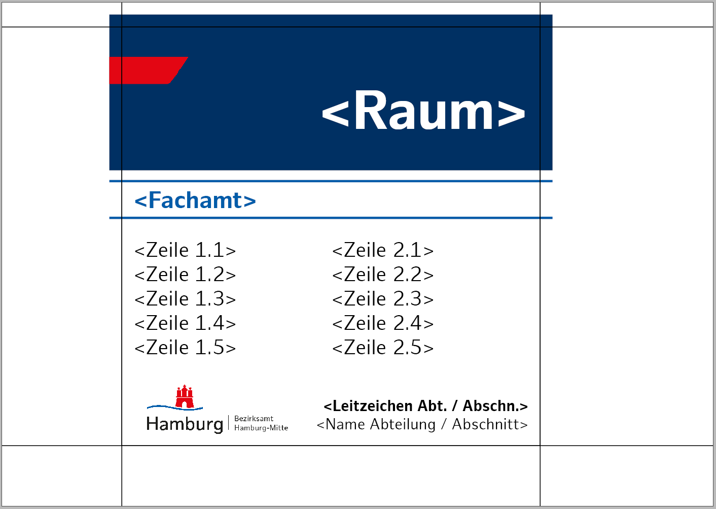 Darstellung der Felder